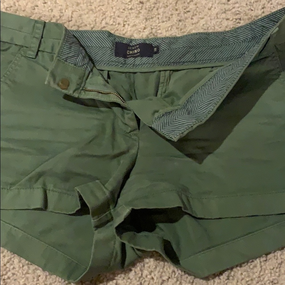 Army green J.crew shorts!